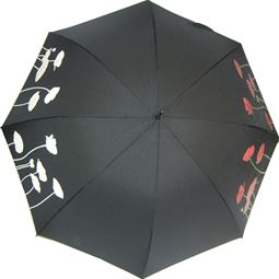 Poppy Colour Change Stick umbrella
